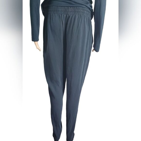 Eileen Fisher Black 100% Silk Pants - Picture 2 of 7